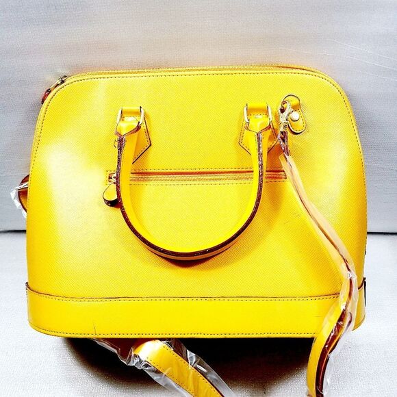 Laura Giani Leather Satchel - Picture 3 of 6